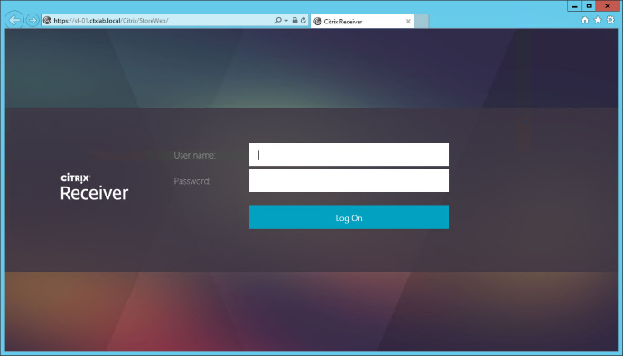 citrix receiver admin login